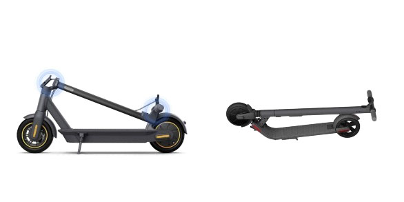 Segway Ninebot MAX Fold and Segway Ninebot ES2 Fold.